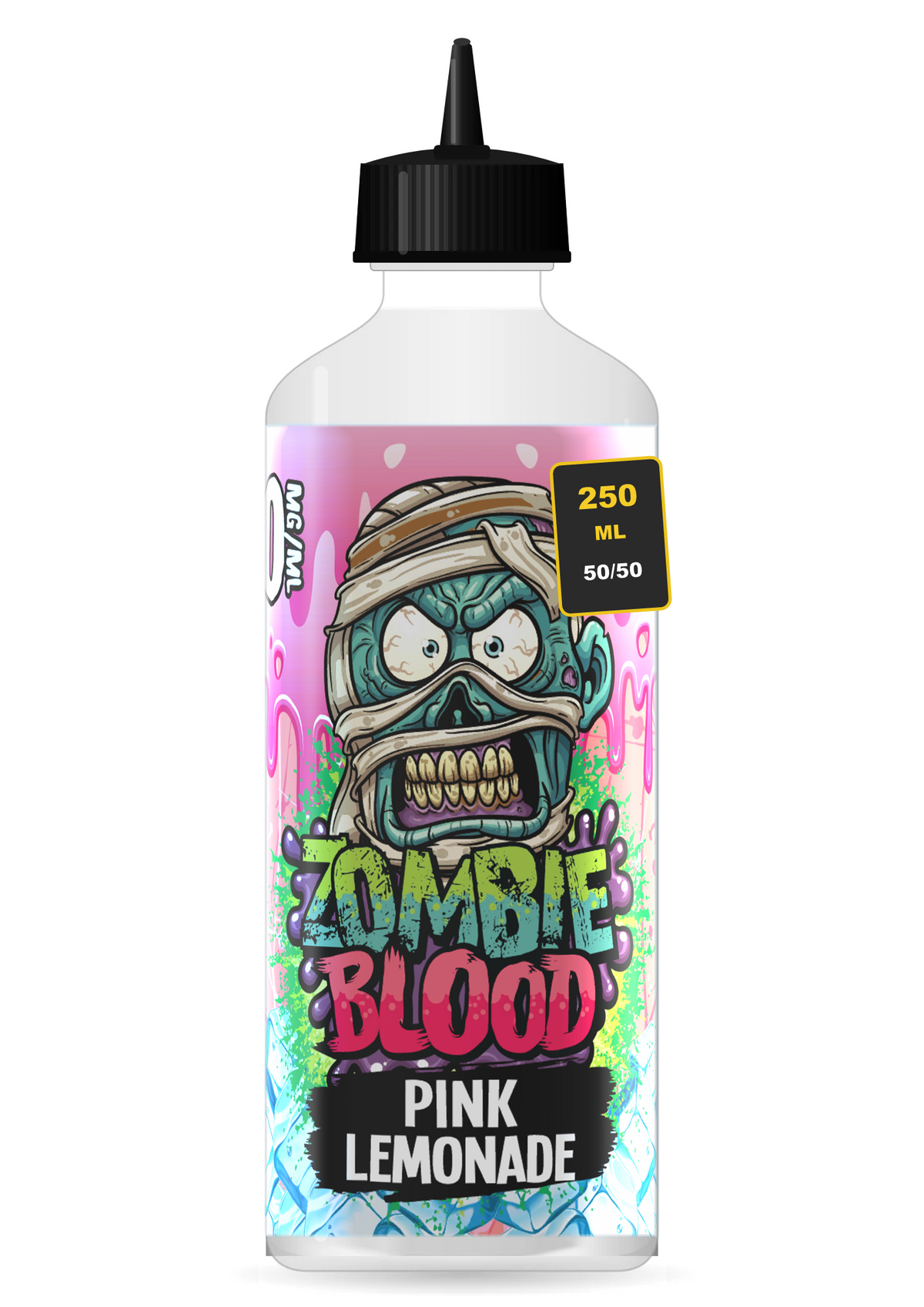 Zombie Blood Pink Lemonade 250ml shortfill e-liquid bottle
