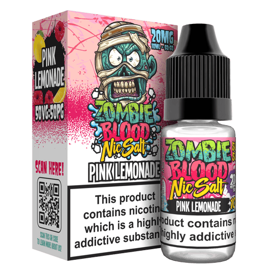 Pink Lemonade Nic Salts E-liquid by Zombie Blood 10ml