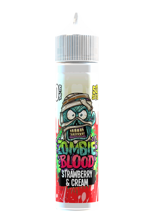 Strawberry & Cream Shortfill E-liquid By Zombie Blood 60ml