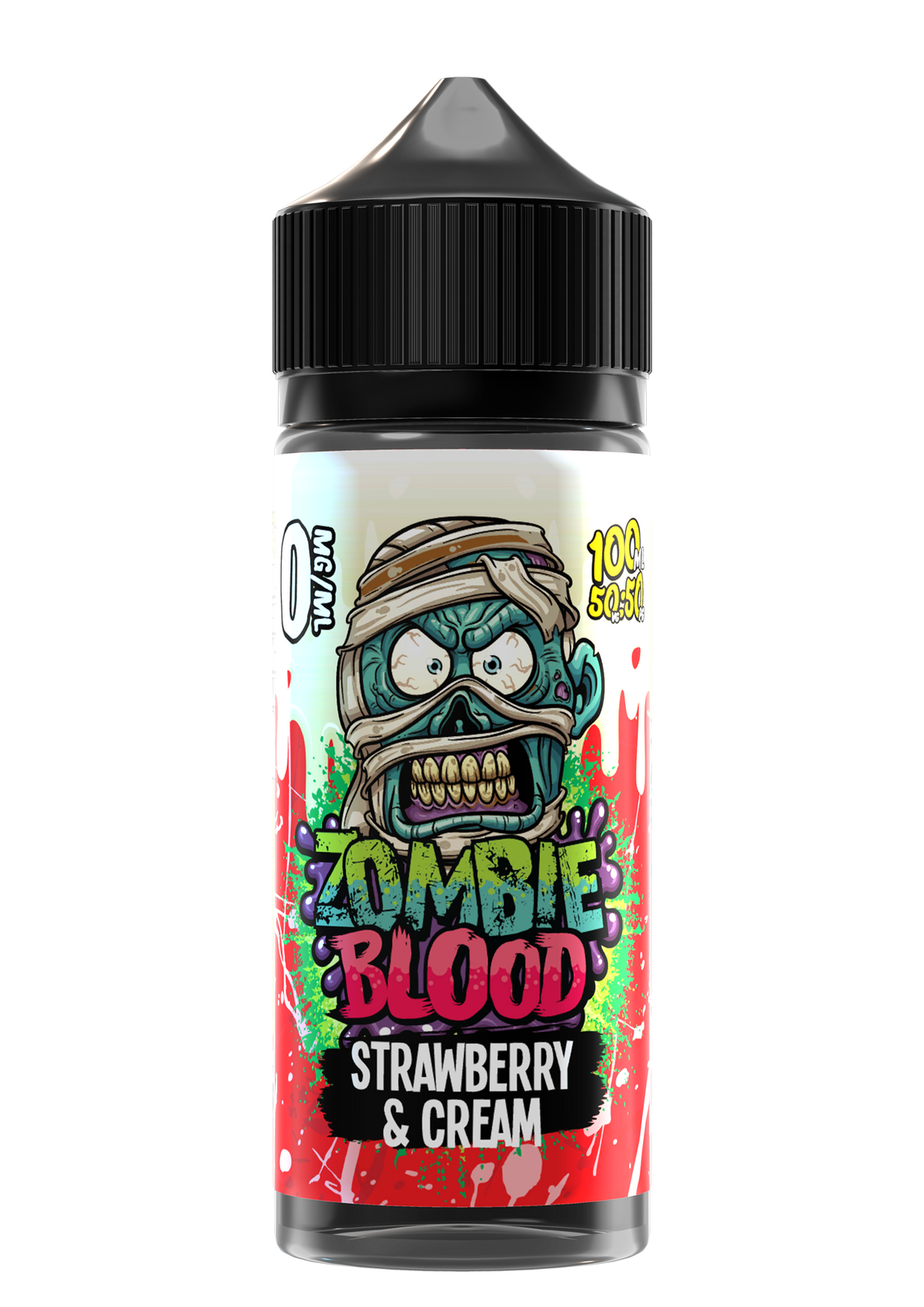 Zombie Blood Strawberry & Cream 100ml shortfill e-liquid bottle